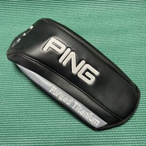 PING GOLF S i3 DRIVER HEADCOVER  Forged Titanium - Black/ Gray - Head Cover